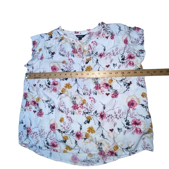 Buffalo David Bitton Floral Multi Color Viscose Top Blouse - Women’s Small - Picture 2 of 10